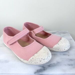 Childrenchic Mary Jane Pink Canvas Sneakers, Girls Size 3, Brand New